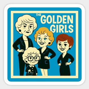 50s golden girls Sticker
